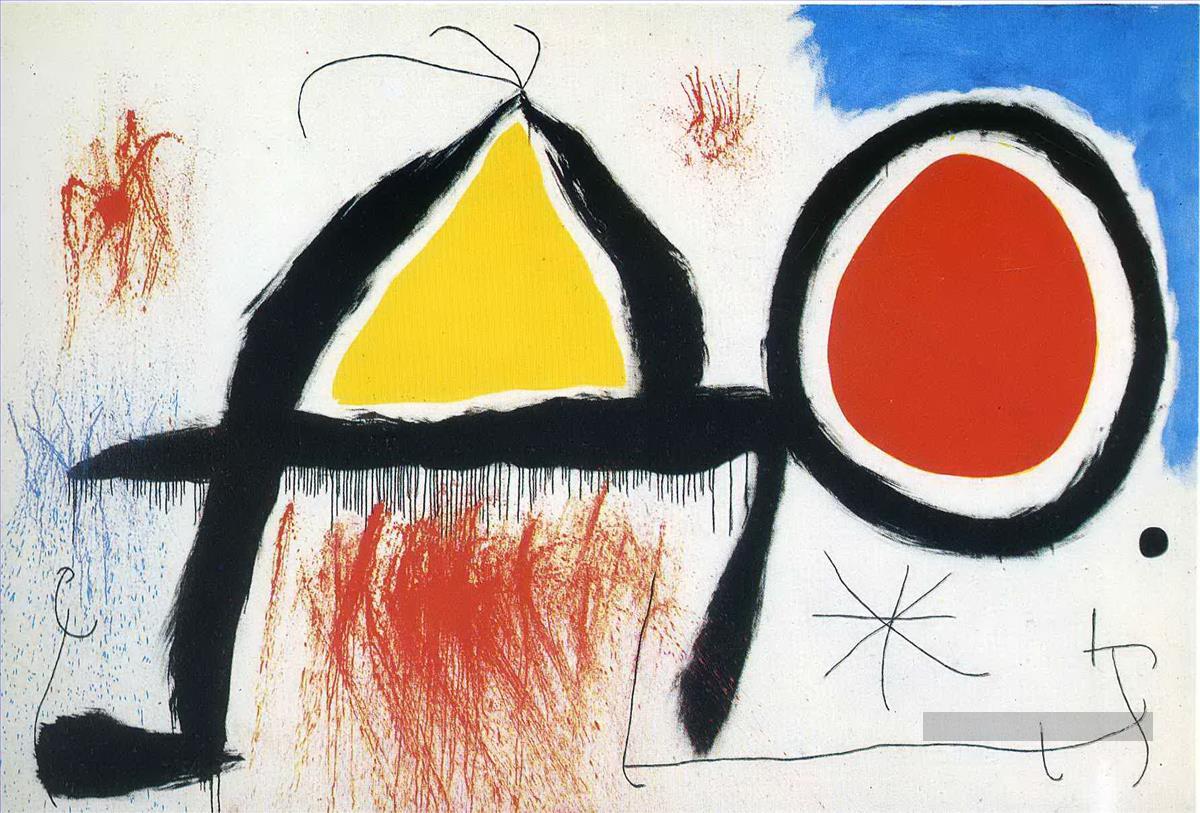 Personnage devant le Soleil Joan Miro Peintures à l'huile